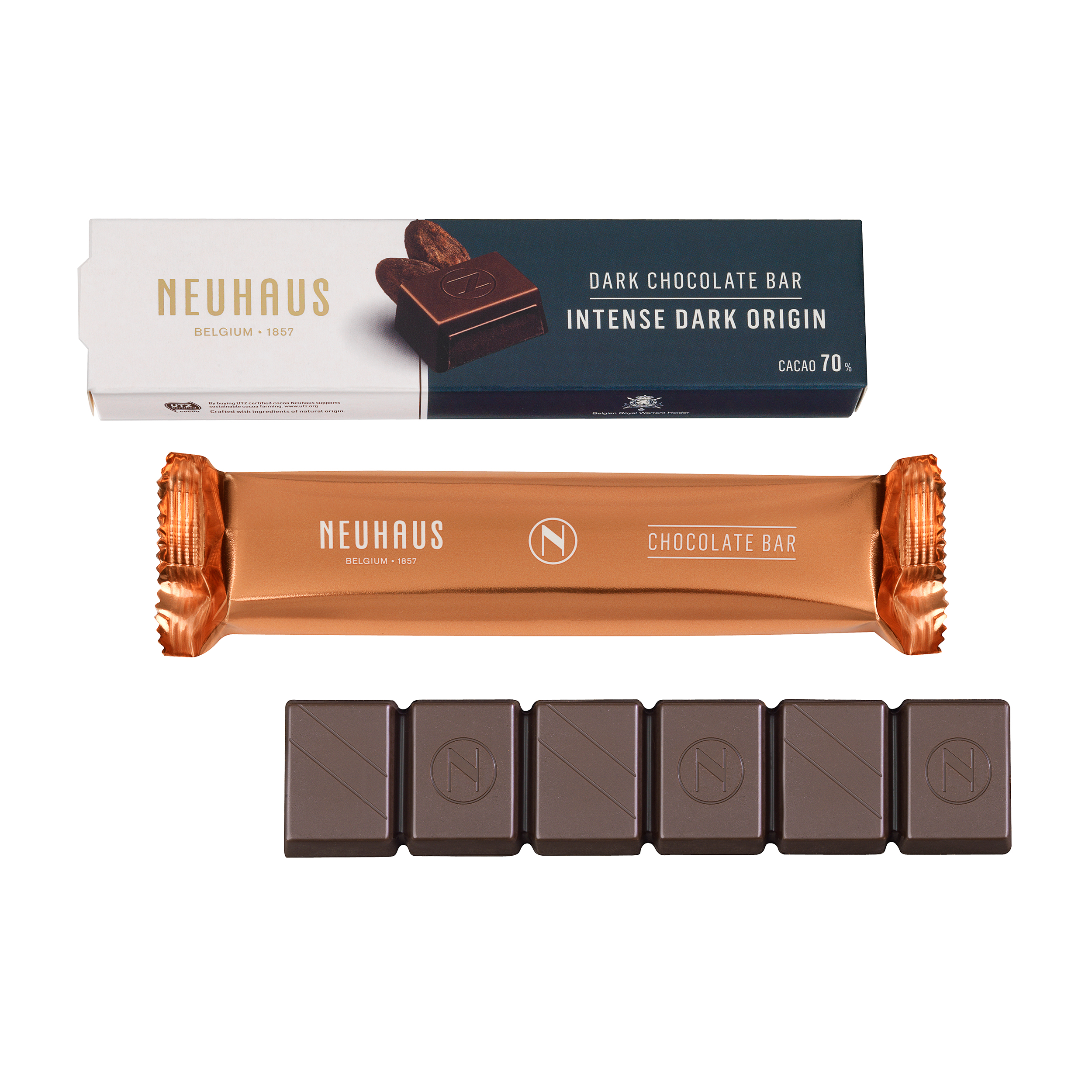 Intense Dark Chocolate Bar 70 Neuhaus Chocolates